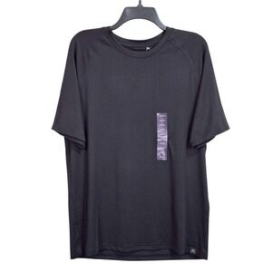 ZeroXposur Top Mens M Black Short Sleeve Stretch UPF 30+‎ Activewear T-Shirt